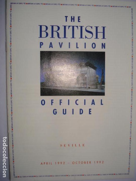 Otros art&iacute;culos de coleccionismo en papel: FOLLETO GRAN BRETA&Ntilde;A, EXPO 92 SEVILLA