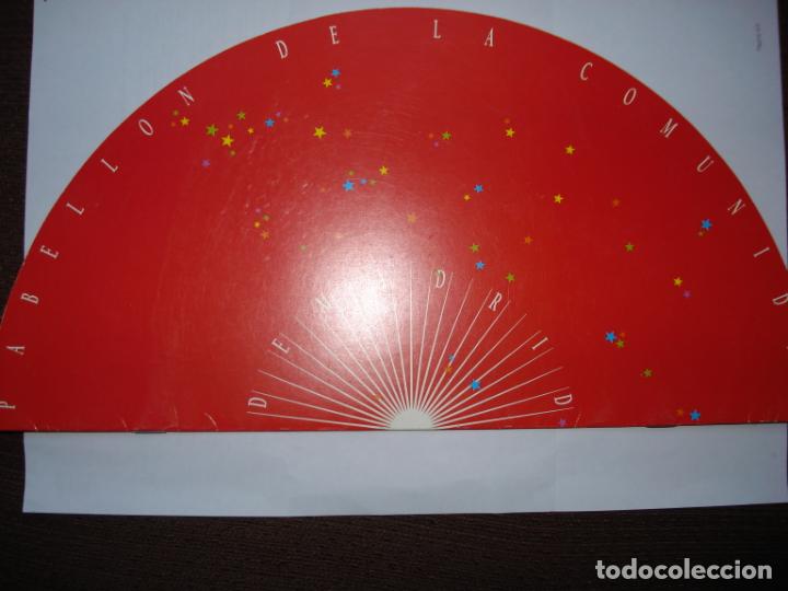 Otros art&iacute;culos de coleccionismo en papel: FOLLETO PABELLON DE LA COMUNIDAD DE MADRID. EN FORMA DE ABANICO,EXPO 92 SEVILLA