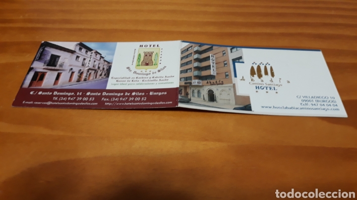 Otros Art&iacute;culos de Coleccionismo en Papel: Targeta visita.Hotel ABADIA-Burgos y Sto.Domingo de Silos.