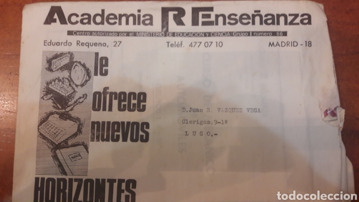 Otros art&iacute;culos de coleccionismo en papel: Academia Ense&ntilde;anza Madrid - Foto 1
