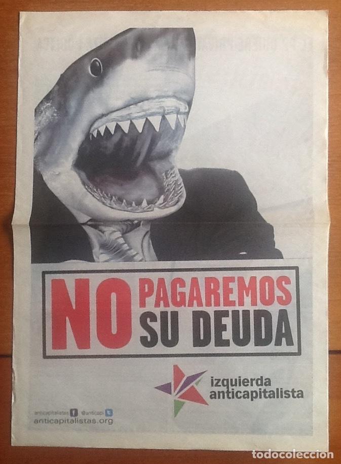 Otros art&iacute;culos de coleccionismo en papel: Izquierda anticapitalista. No pagaremos su deuda. 4 p&aacute;ginas