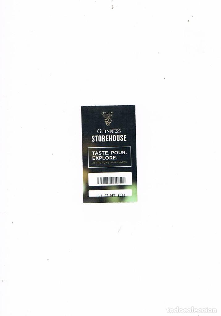 Altri oggetti di carta: ENTRADA MUSEO CERVEZA GUINNES IRLANDA STOREHOUSE