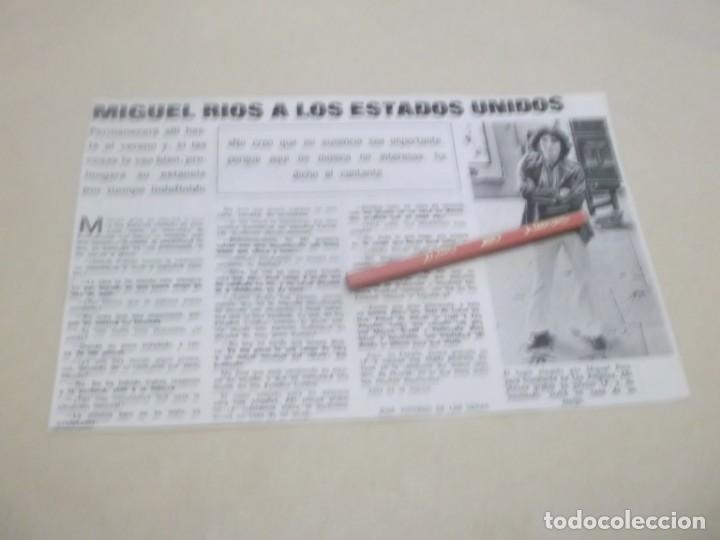 Otros Art&iacute;culos de Coleccionismo en Papel: RECORTE PUBLICIDAD A&Ntilde;OS 70 EL CANTANTE ESPA&Ntilde;OL MIGUEL RIOS A LOS ESTADOS UNIDOS