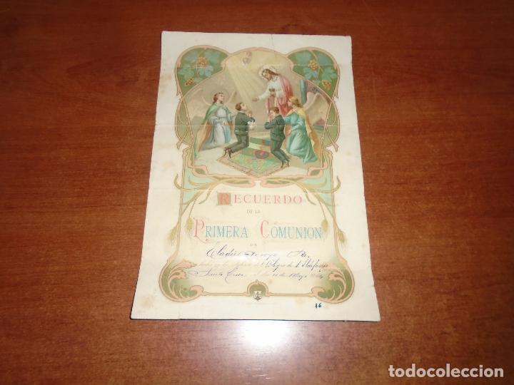 Otros Art&iacute;culos de Coleccionismo en Papel: DOCUMENTO: RECUERDO DE PRIMERA COMUNI&Oacute;N DE 1924 EN COLEGIO SAN ILDEFONSO. SANTA CRUZ DE TENERIFE.