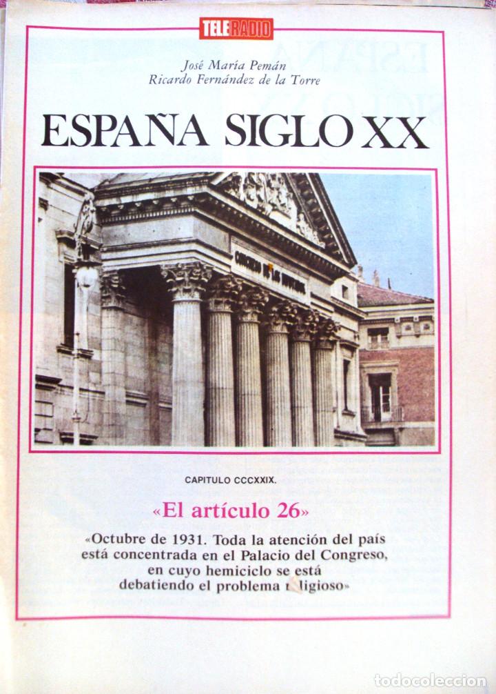 Otros art&iacute;culos de coleccionismo en papel: Fasciculo color Tele Radio de JM Peman Numero 329 El articulo 26 1931 Foto Dolores del Rio
