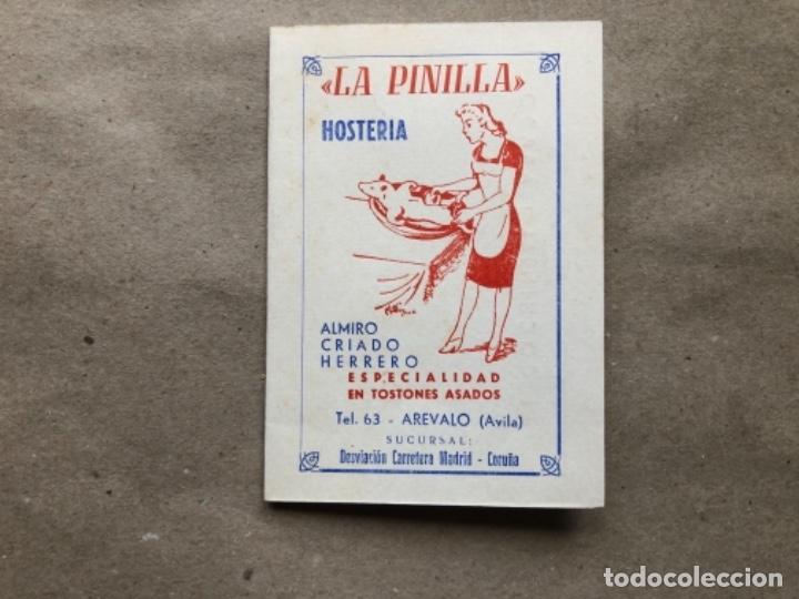 Altri oggetti di carta: LA PINILLA HOSTER&Iacute;A (AR&Eacute;VALO, &Aacute;VILA). ANTIGUO D&Iacute;PTICO PUBLICITARIO. COCHINILLO ASADO.