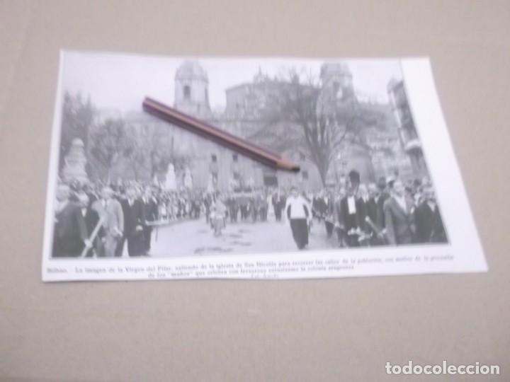Otros Art&iacute;culos de Coleccionismo en Papel: RECORTE A&Ntilde;OS 1929/30 -BILBAO.PROCESI&Oacute;N DE LOS MA&Ntilde;OS LA VIRGEN DEL PILAR SALIENDO IGLESIA SAN NICOL&Aacute;S