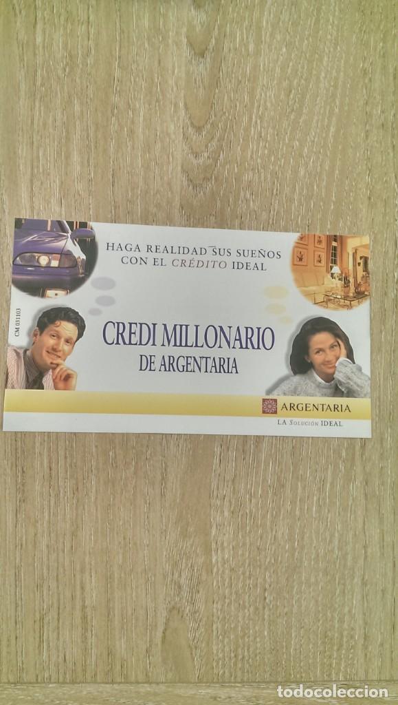 Collectionnisme Papier divers: FOLLETO PUBLICITARIO ARGENTARIA &laquo;CREDIMILLONARIO&raquo;