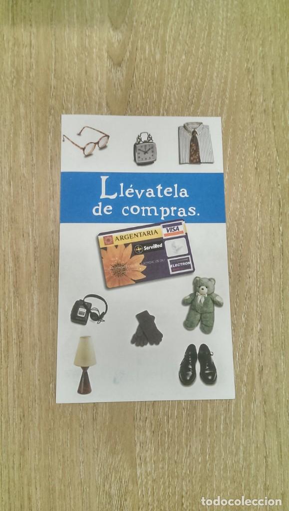 Sammelleidenschaft Andere Papierartikel: FOLLETO PUBLICITARIO ARGENTARIA &laquo;LLEV&Aacute;TELA DE COMPRAS&raquo;