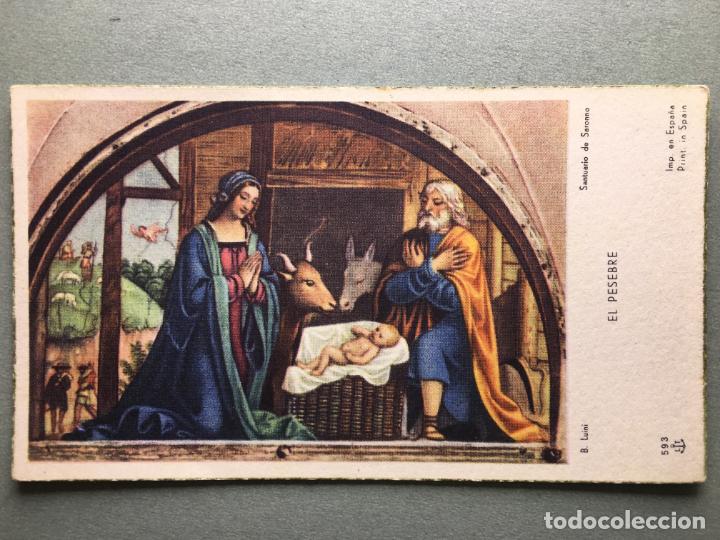 Otros art&iacute;culos de coleccionismo en papel: ANTIGUA ESTAMPA - EL PESEBRE DE B. LUINI, SANTUARIO DE SARONNO