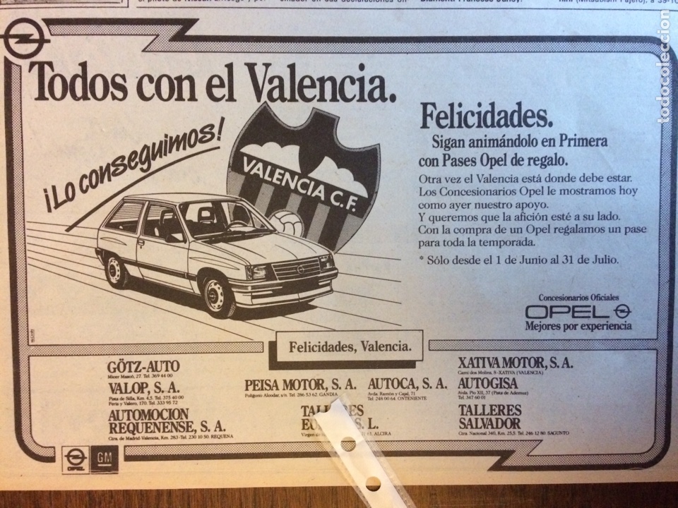 Paper Collecting Others: Publicidad autom&oacute;vil Opel corsa de 1987