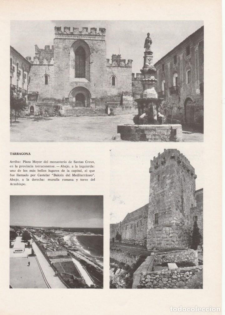 Collectionnisme Papier divers: TARRAGONA - HOJA RECORTADA - FOTOS ANTIGUAS - MONASTERIO DE SANTAS CREUS -