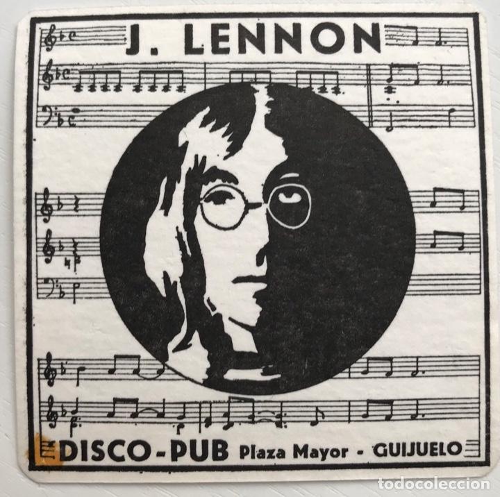 Otros Art&iacute;culos de Coleccionismo en Papel: Posavasos Disco Pub J. Lennon (The Beatles) - Guijuelo - Salamanca - Coaster