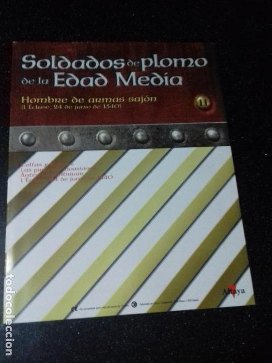 Paper Collecting Others: SOLDADOS DE PLOMO DE LA EDAD MEDIA. HOMBRE DE ARMAS SAJON. ALTAYA. N&ordm; 11.