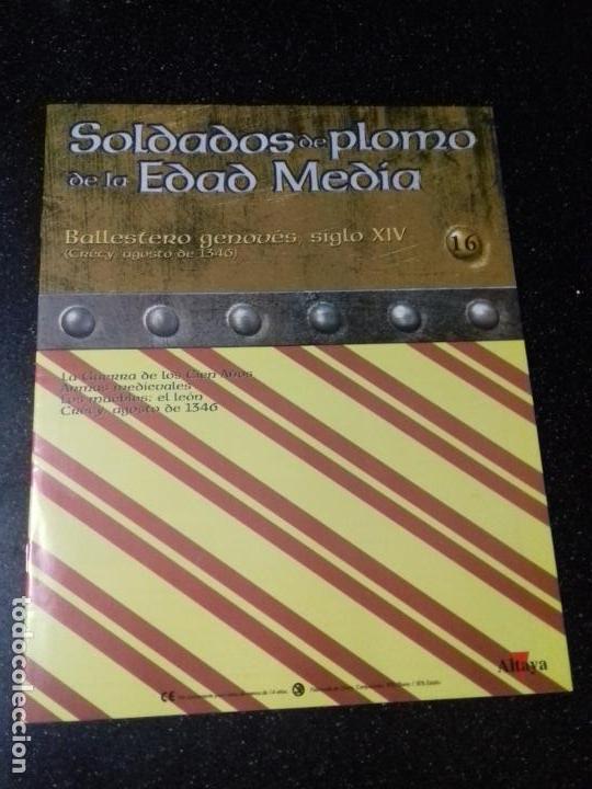 Paper Collecting Others: SOLDADOS DE PLOMO DE LA EDAD MEDIA. BALLESTERO GENOVES, SIGLO XIV. ALTAYA. N&ordm; 16.