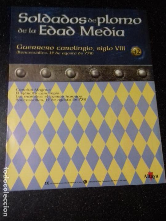Otros Art&iacute;culos de Coleccionismo en Papel: SOLDADOS DE PLOMO DE LA EDAD MEDIA. GUERRERO CAROLINGIO, SIGLO VIII. ALTAYA. N&ordm; 32.