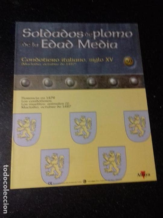 Otros Art&iacute;culos de Coleccionismo en Papel: SOLDADOS DE PLOMO DE LA EDAD MEDIA. CONDOTIERO ITALIANO, SIGLO XV. ALTAYA. N&ordm; 50.