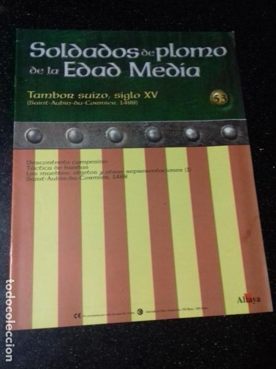 Otros Art&iacute;culos de Coleccionismo en Papel: SOLDADOS DE PLOMO DE LA EDAD MEDIA. TAMBOR SUIZO, SIGLO XV. ALTAYA. N&ordm; 53.