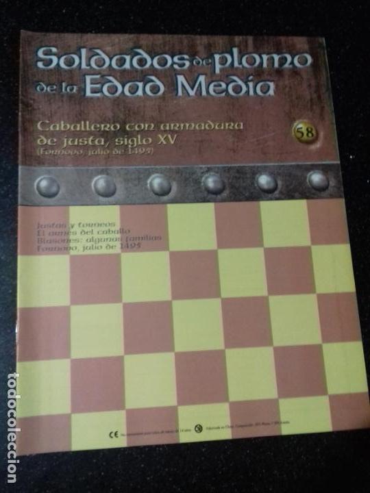 Otros Art&iacute;culos de Coleccionismo en Papel: SOLDADOS DE PLOMO DE LA EDAD MEDIA. CABALLERO CON ARMADURA , SIGLO XV. ALTAYA. N&ordm; 58.