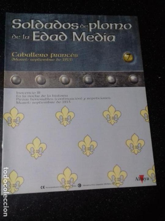 Otros Art&iacute;culos de Coleccionismo en Papel: SOLDADOS DE PLOMO DE LA EDAD MEDIA. CABALLERO FRANCES. ALTAYA. N&ordm; 7.