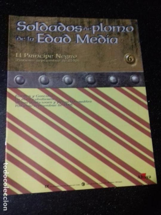 Otros Art&iacute;culos de Coleccionismo en Papel: SOLDADOS DE PLOMO DE LA EDAD MEDIA. EL PRINCIPE NEGRO. ALTAYA. N&ordm; 6.