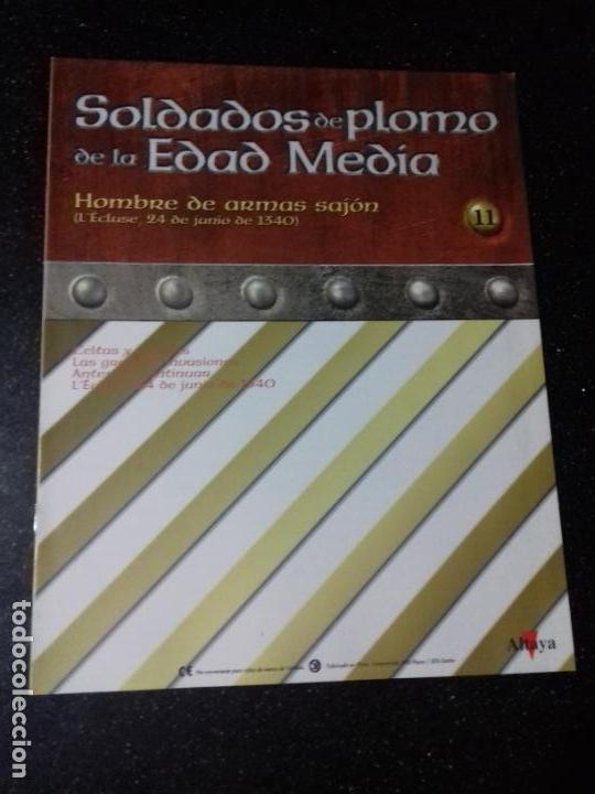 Otros Art&iacute;culos de Coleccionismo en Papel: SOLDADOS DE PLOMO DE LA EDAD MEDIA. HOMBRE DE ARMAS SAJON. ALTAYA. N&ordm; 11.