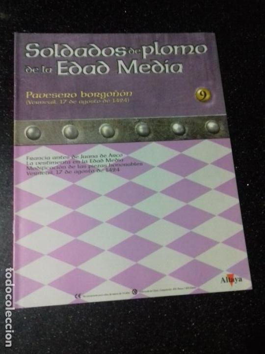 Otros Art&iacute;culos de Coleccionismo en Papel: SOLDADOS DE PLOMO DE LA EDAD MEDIA. PAVESERO BORGO&Ntilde;ON. ALTAYA. N&ordm; 9.