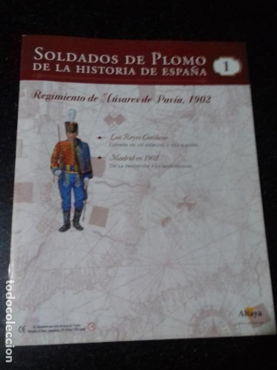 Collectionnisme Papier divers: COLECCIONABLE ALTAYA. SOLDADOS DE PLOMO DE LA HISTORIA DE ESPA&Ntilde;A. HUSARES, 1902. N&ordm; 1.