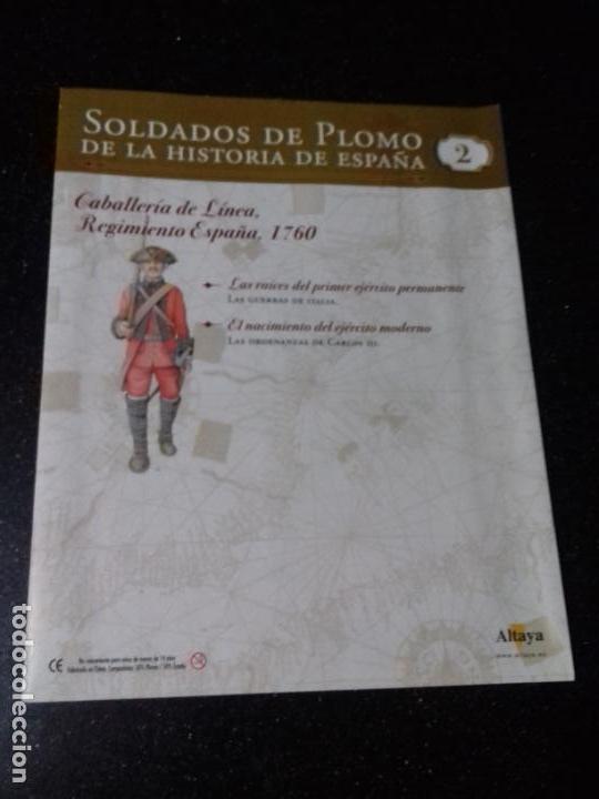 Collectionnisme Papier divers: COLECCIONABLE ALTAYA. SOLDADOS DE PLOMO DE LA HISTORIA DE ESPA&Ntilde;A. N&ordm; 2. CABALLERIA DE LINEA.