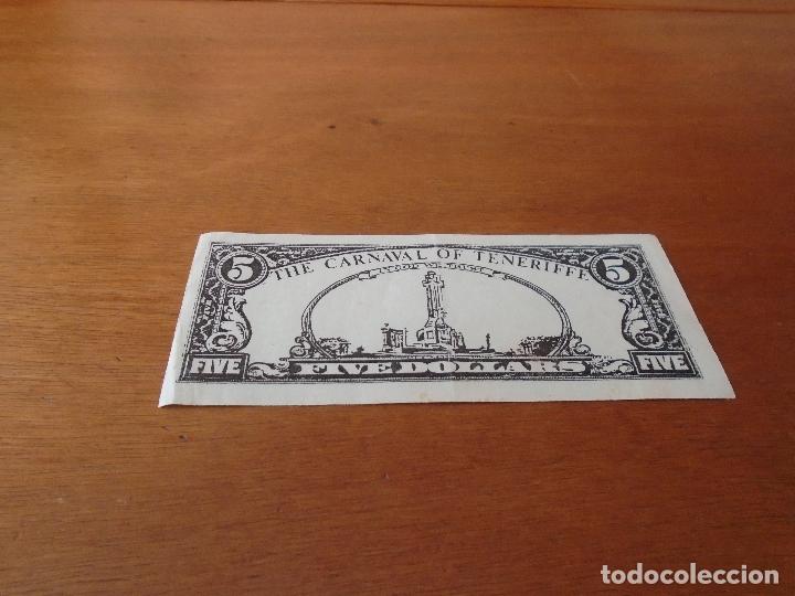 Otros Art&iacute;culos de Coleccionismo en Papel: ANTIGUO BILLETE DEL CARNAVAL DE TENERIFE SIN VALOR DE LOS QUE REPART&Iacute;A LA MASCARITA ABRAHAM LINCOLN