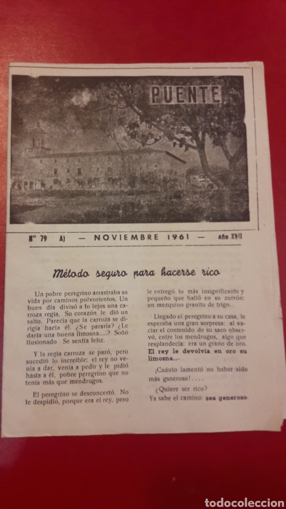 Sammelleidenschaft Andere Papierartikel: Metodo para hacerse rico 1961 colegio apostolico p.p Reparados Puente La Reina Navarra