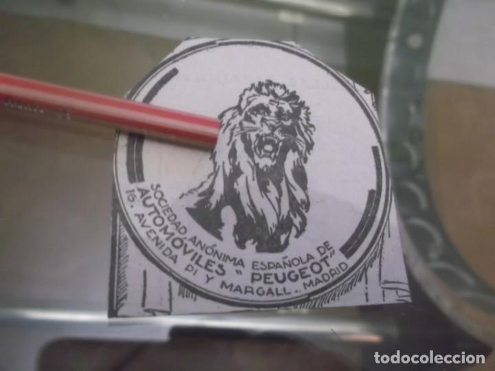 Otros Art&iacute;culos de Coleccionismo en Papel: RECORTE PUBLICIDAD A&Ntilde;OS 1929/30 - AUTOM&Oacute;VILES PEUGEOT - MADRID