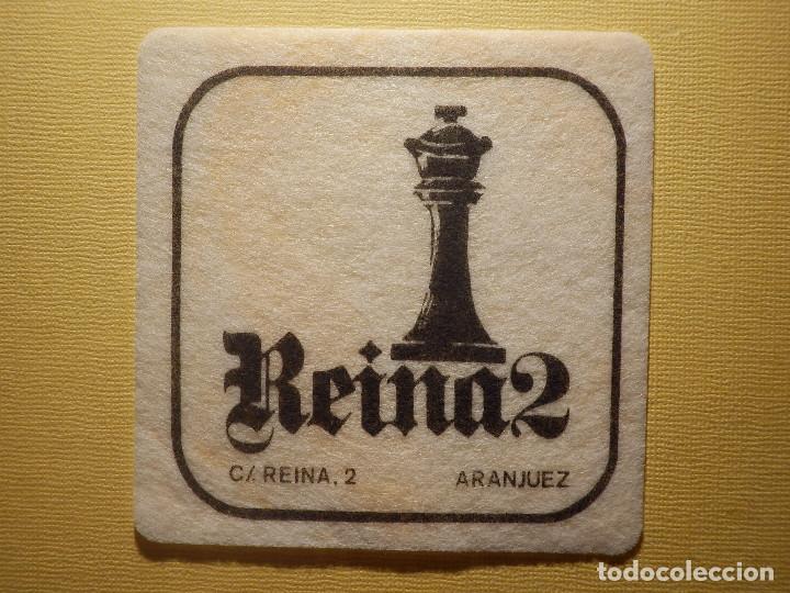 Otros Art&iacute;culos de Coleccionismo en Papel: Posavasos Pub Disco-Bar - Discoteca - Reina2 - C/ Reina 2 - Aranjuez - Madrid - Fieltro Blanco