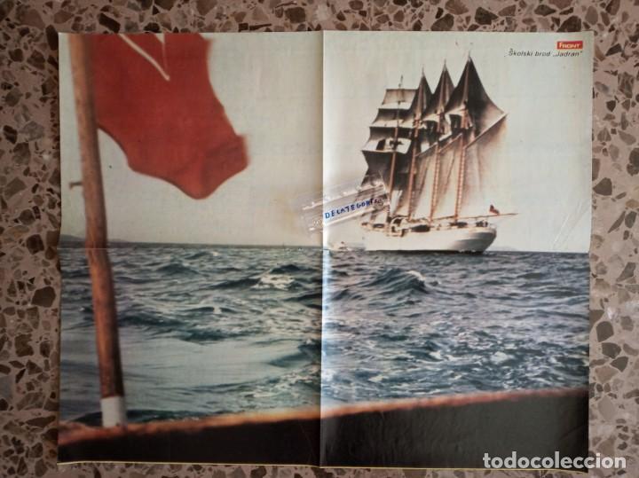 Otros Art&iacute;culos de Coleccionismo en Papel: poster front skolski brod jadran - mide 54 x 44,50 c.m. en ingles