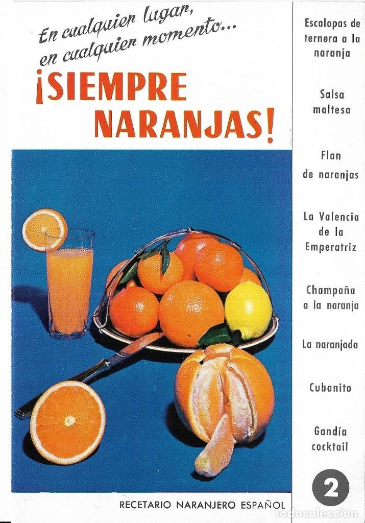 Otros Art&iacute;culos de Coleccionismo en Papel: *** PG291 - FOLLETO SIEMPRE NARANJAS - RECETARIO NARANJERO ESPA&Ntilde;OL N&ordm; 2