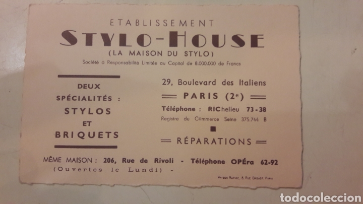 Paper Collecting Others: Tarjeta stylo Hause Paris