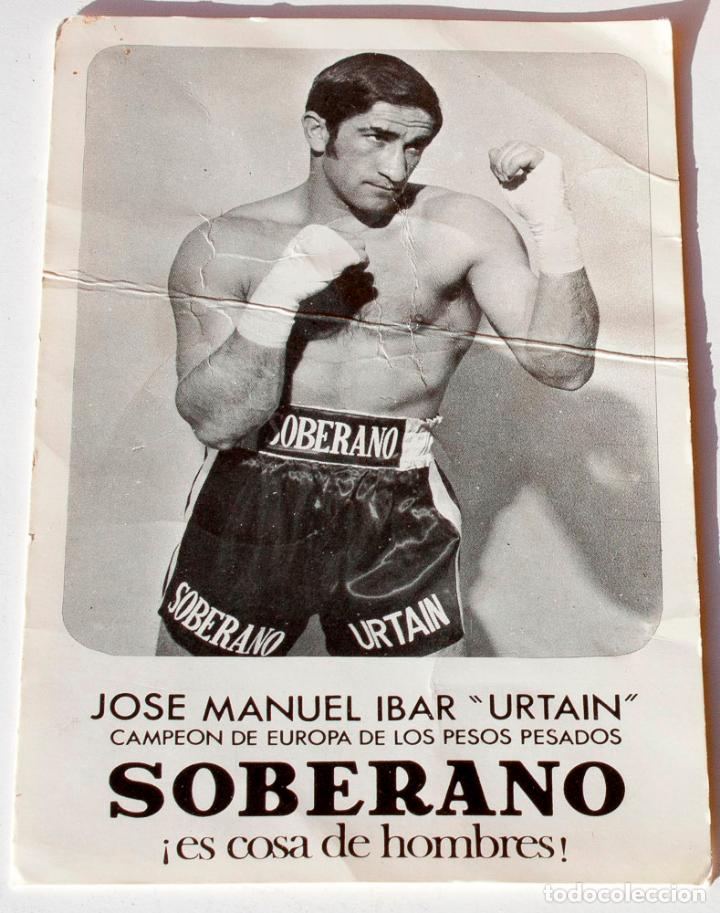 Otros Art&iacute;culos de Coleccionismo en Papel: TARJETA POSTAL 1970. URTAIN. SOBERANO. CAMPEON DE EUROPA PESOS PESADOS.