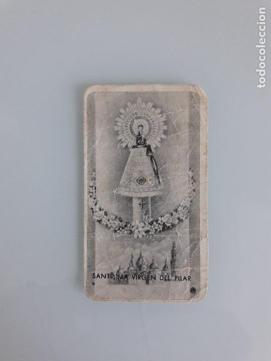 Otros Art&iacute;culos de Coleccionismo en Papel: Estampita - Sant&iacute;sima Virgen del Pilar - Blanco y Negro - Numerada 4