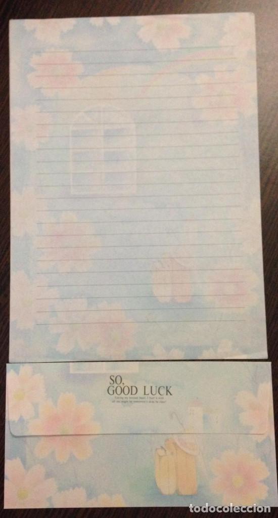 Otros Art&iacute;culos de Coleccionismo en Papel: CARTAS PERFUMADAS - CONJUNTO DE HOJA Y SOBRE - VENTANA ARCOIRIS MALETAS (SO GOOD LUCK)
