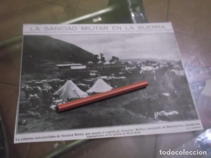 Otros Art&iacute;culos de Coleccionismo en Papel: RECORTE A&Ntilde;O 1922 -MARRUECOS ,COLUMNA DE SANIDAD MILITAR CAPITAN CELESTINO ACAMPADA EN BENI KARRICH