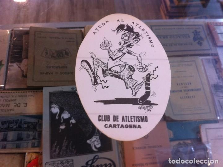 Paper Collecting Others: PEGATINA (CLUB DE ATLETISMO CARTAGENA) AYUDA AL ATLETISMO.  MEDIDAS: 12,5 x 8,5cm