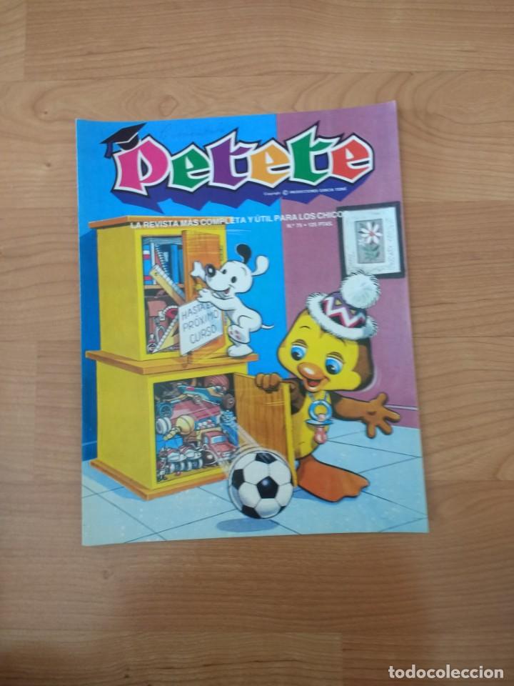 Otros Art&iacute;culos de Coleccionismo en Papel: REVISTA PETETE N&ordm; 75