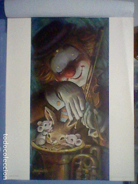 Otros Art&iacute;culos de Coleccionismo en Papel: FERRANDIZ LAMINA GRAN TAMA&Ntilde;O TEMA PAYASO VIOLIN  PROMOCIONAL LABORATORIO FARMACEUTICO LEER