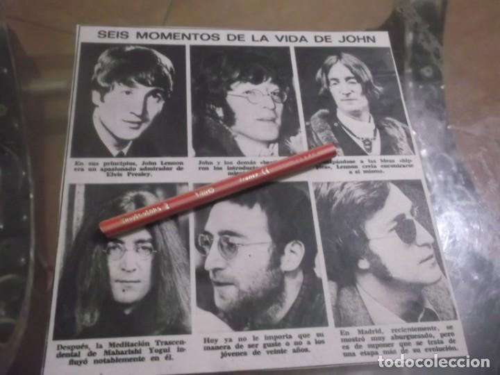 Otros Art&iacute;culos de Coleccionismo en Papel: RECORTE A&Ntilde;OS 70  - 6 MOMENTOS DE LA VIDA DE JOHN LENNON(THE BEATLES )