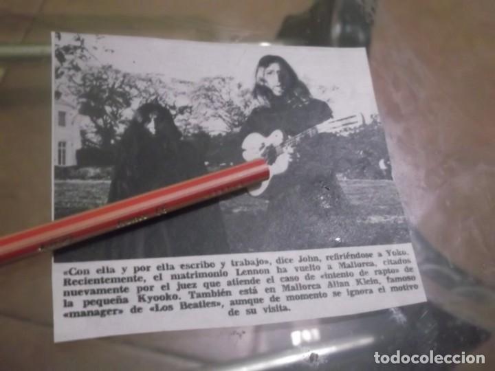Otros Art&iacute;culos de Coleccionismo en Papel: RECORTE A&Ntilde;OS 70 - JOHN LENNON (THE BEATLES ) Y YOKO  EN MALLORCA