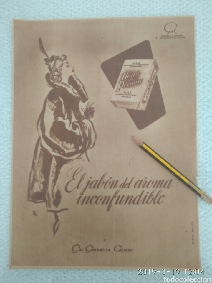 Sammelleidenschaft Andere Papierartikel: ANTIGUO RECORTE PUBLICIDAD ANUNCIO HENO DE PRAVIA.ri3