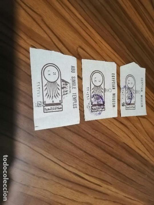 Sammelleidenschaft Andere Papierartikel: ENTRADAS A MONUMENTOS EGIPCIOS. ABU SIMBLE TEMPLES. EGYPTIAN MUSEUM. USADAS Y RO