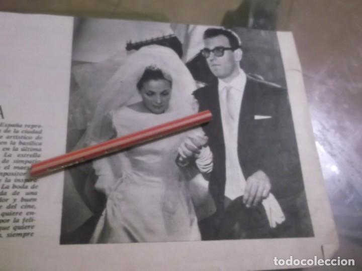 Otros Art&iacute;culos de Coleccionismo en Papel: RECORTE A&Ntilde;OS 60 - BODA DE LA ACTRIZ-CANTANTE CARMEN SEVILLA Y EL MAESTRO AUGUSTO ALGUER&Oacute;
