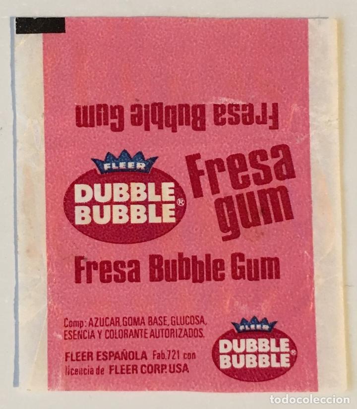 Otros Art&iacute;culos de Coleccionismo en Papel: ENVOLTORIO CHICLE DUBBLE BUBBLE FRESA. CHEWING GUM.