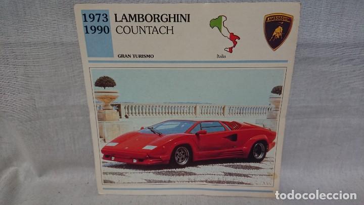 ficha autos de colección lamborghini - planeta - Buy Other objects made of  paper on todocoleccion
